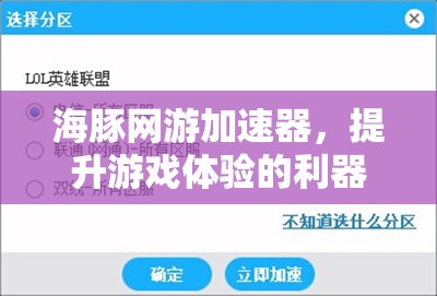 海豚网游加速器，提升游戏体验的利器