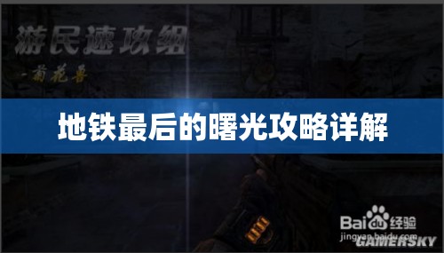 地铁最后的曙光攻略详解，地铁最后的曙光全面攻略解析