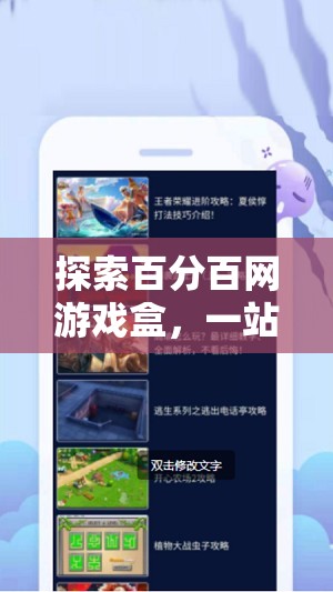 探索百分百网游戏盒，一站式游戏解决方案的无限魅力