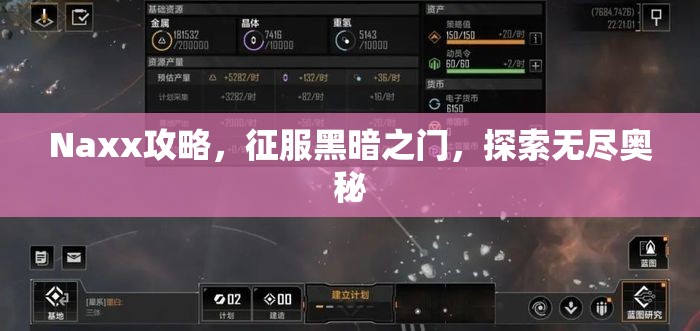 Naxx攻略，征服黑暗之门，探索无尽奥秘，Naxx攻略，征服黑暗之门，揭秘无尽奥秘之旅