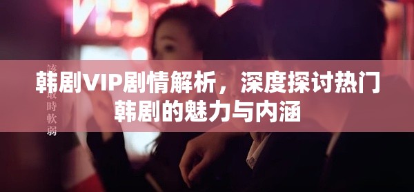 韩剧VIP剧情解析，深度探讨热门韩剧的魅力与内涵，韩剧VIP深度解析，探讨热门韩剧的魅力与内涵